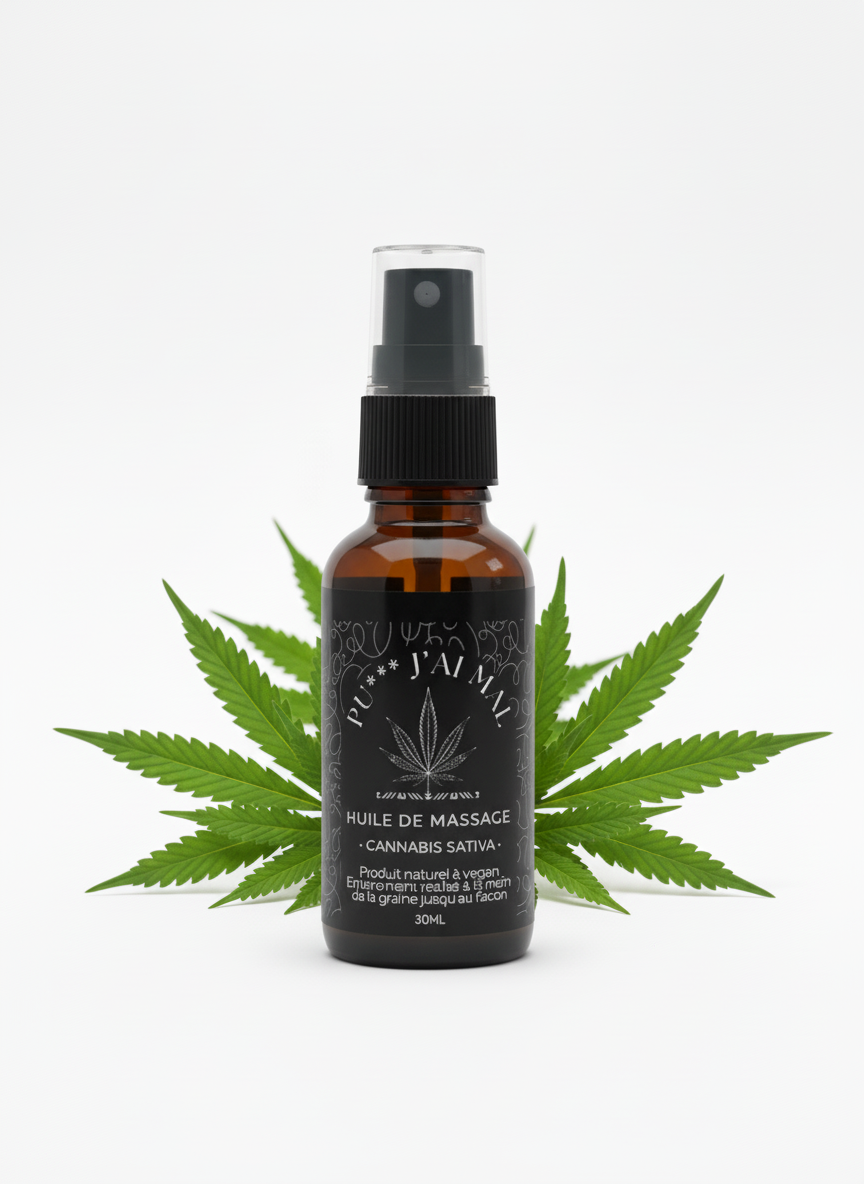 Huile de massage Pu*** j'ai mal - 30ml